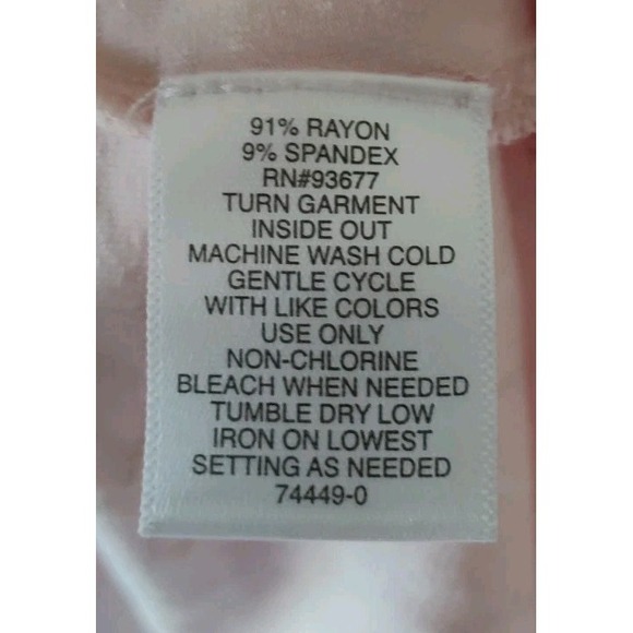 Liz Claiborne Women's Printed Short Sleeve T-Shirt Pink/Gold/White Size Large - Picture 4 of 4